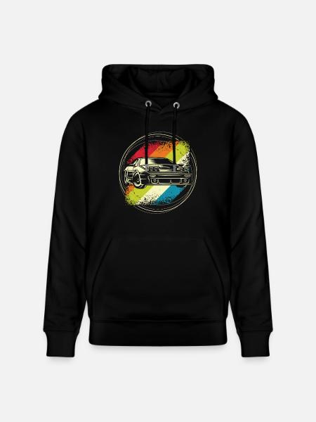 Rallye auto retro - Stanley/Stella Unisex Bio-Hoodie CRUISER - Schwarz