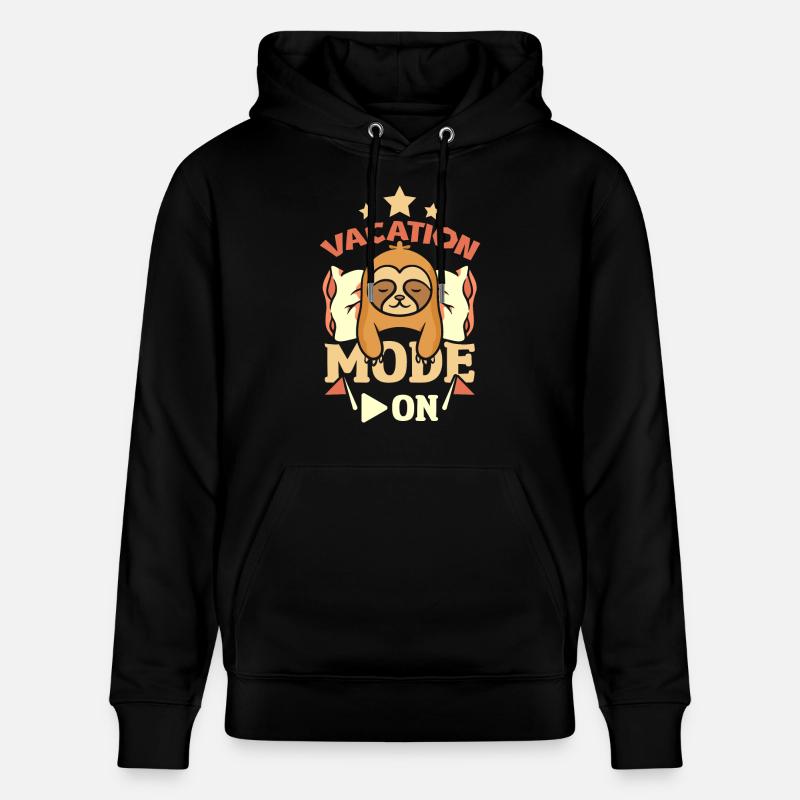 Mode vacances paresseux activé - Sweat à capuche bio CRUISER Stanley/Stella Unisexe - noir
