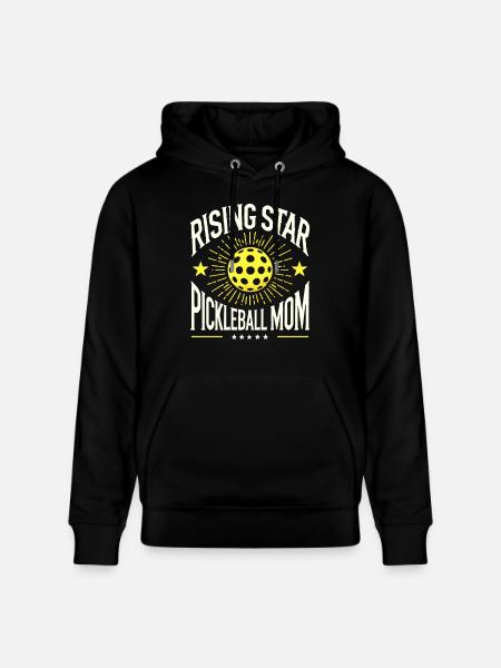 Rising Star Pickleball Mom - Stanley/Stella CRUISER Unisex Organic Hoodie - black