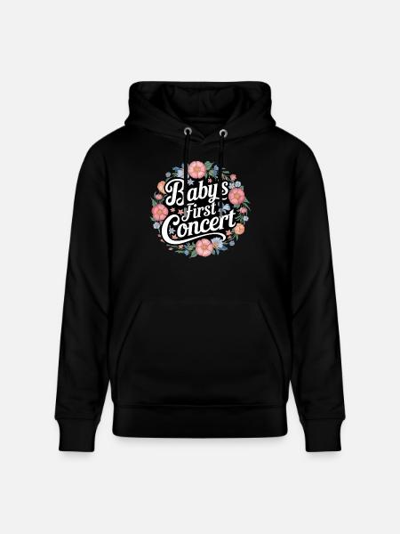 Baby's First Concert 16 - Stanley/Stella Unisex Bio-Hoodie CRUISER  - Schwarz
