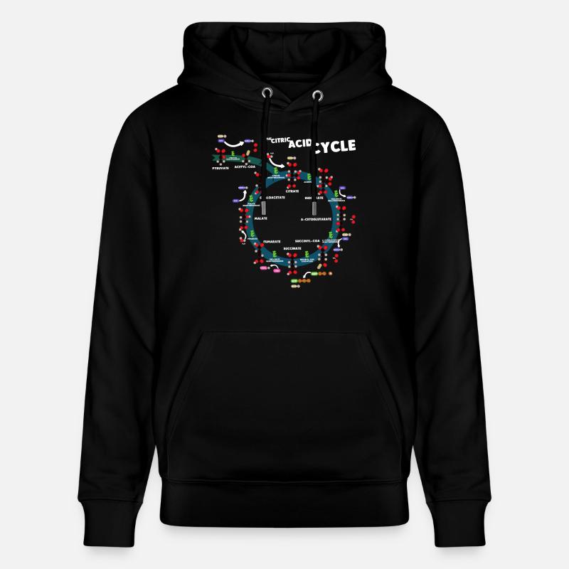 Le cycle de krebs - Sweat à capuche bio CRUISER Stanley/Stella Unisexe - noir