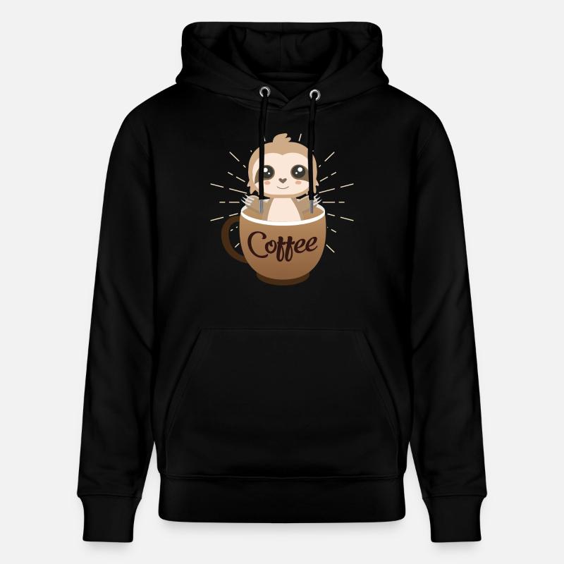 Faultier Kaffee Design - Sweat à capuche bio CRUISER Stanley/Stella Unisexe - noir