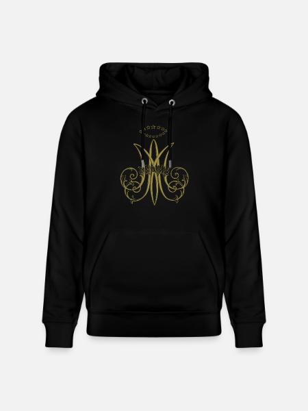 Traditional Catholic Virgin Mary Auspice Maria - Stanley/Stella CRUISER Unisex Organic Hoodie - black