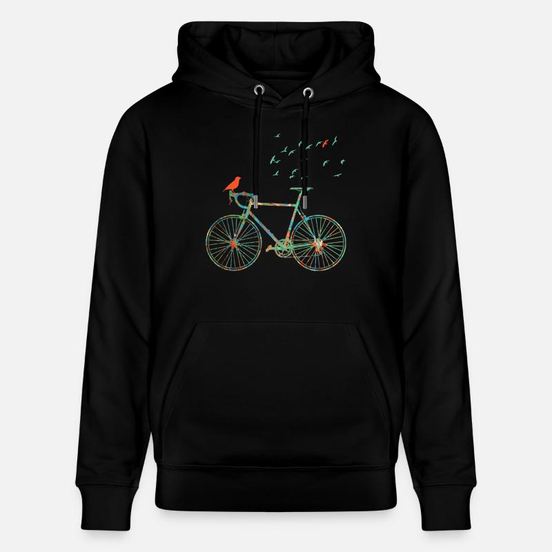 vélo e 4 - Sweat à capuche bio CRUISER Stanley/Stella Unisexe - noir