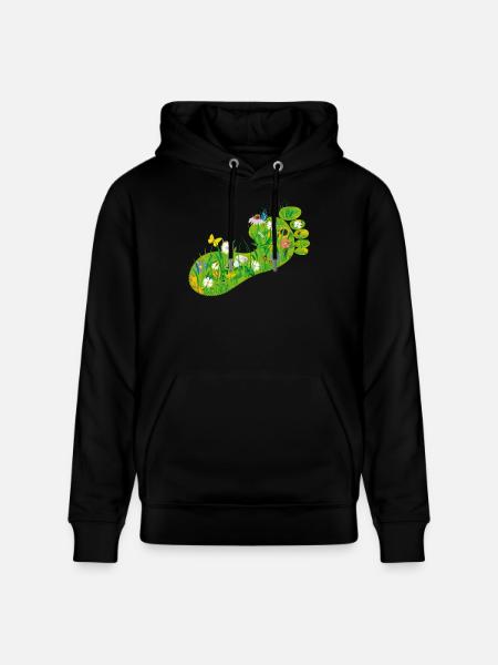 ecological Footprint - Stanley/Stella CRUISER Unisex Organic Hoodie - black