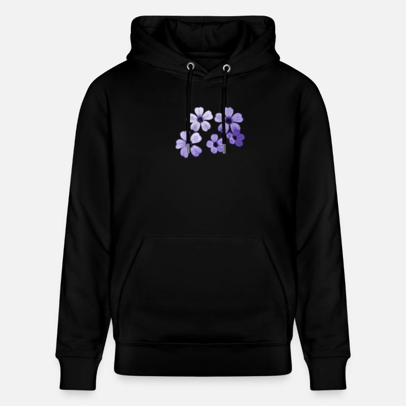 Fleurs - Sweat à capuche bio CRUISER Stanley/Stella Unisexe - noir