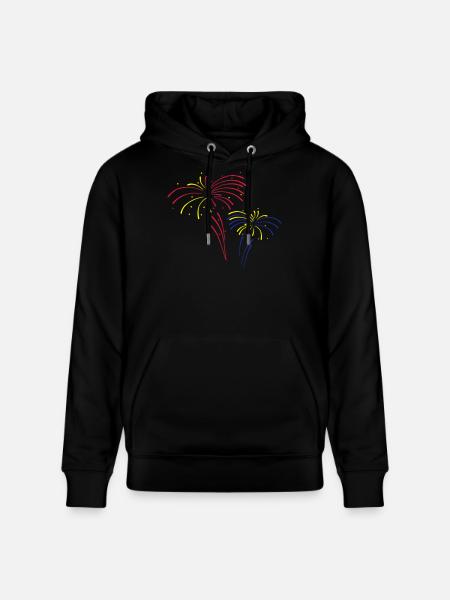 Feuerwerk - Stanley/Stella Unisex Bio-Hoodie CRUISER - Schwarz