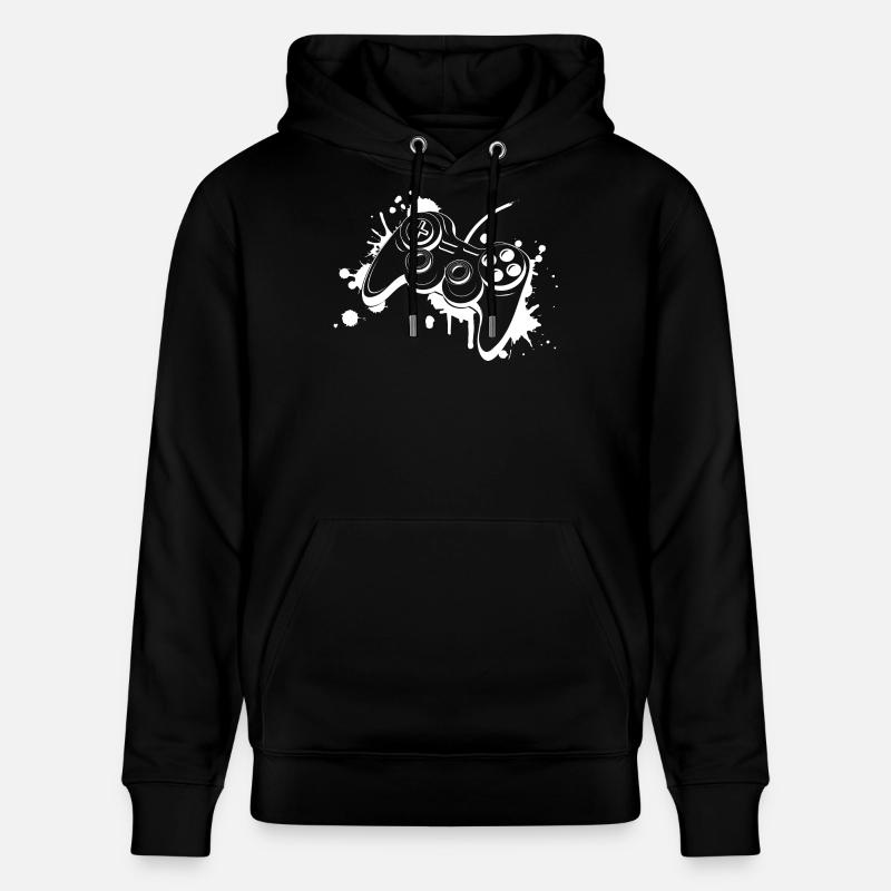 Gamepad Graffiti - Sweat à capuche bio CRUISER Stanley/Stella Unisexe - noir