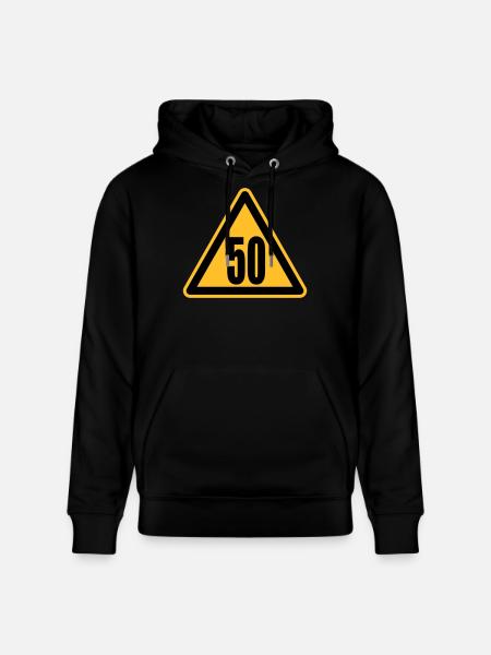 Achtung 50 - Stanley/Stella Unisex Bio-Hoodie CRUISER - Schwarz