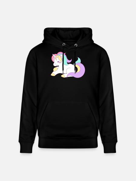 Einhorn - Stanley/Stella Unisex Bio-Hoodie CRUISER - Schwarz