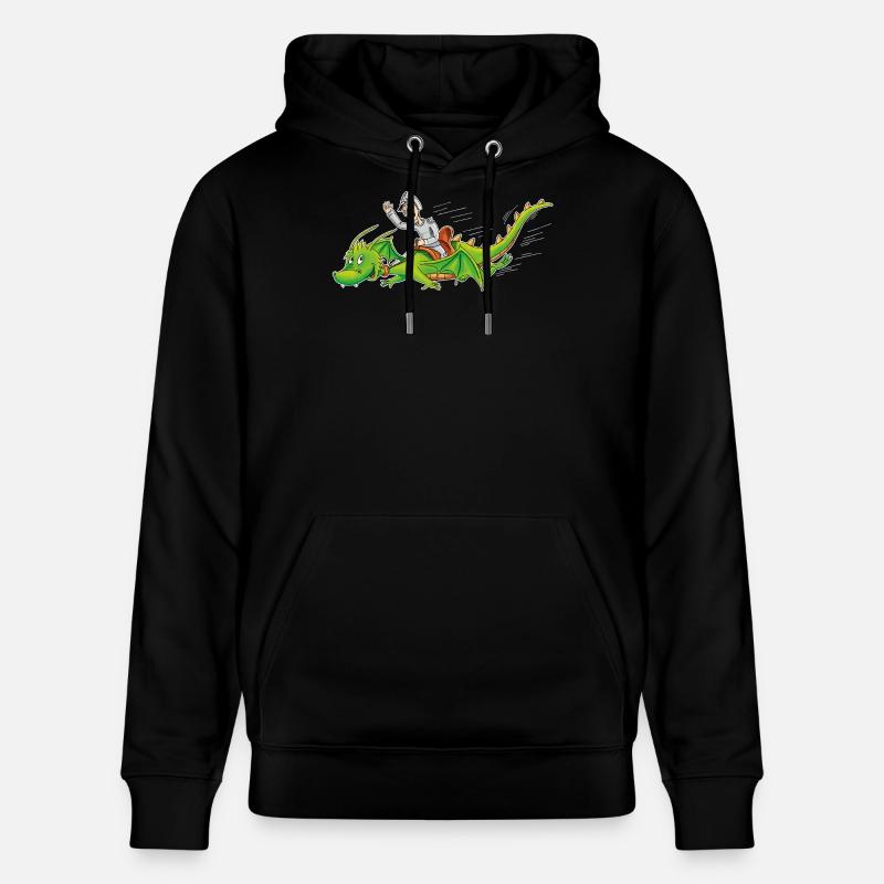 Drachenritter - Stanley/Stella Unisex Bio-Hoodie CRUISER  - Schwarz