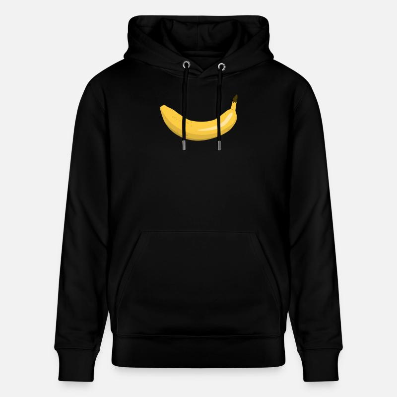 Banane sourire - Sweat à capuche bio CRUISER Stanley/Stella Unisexe - noir