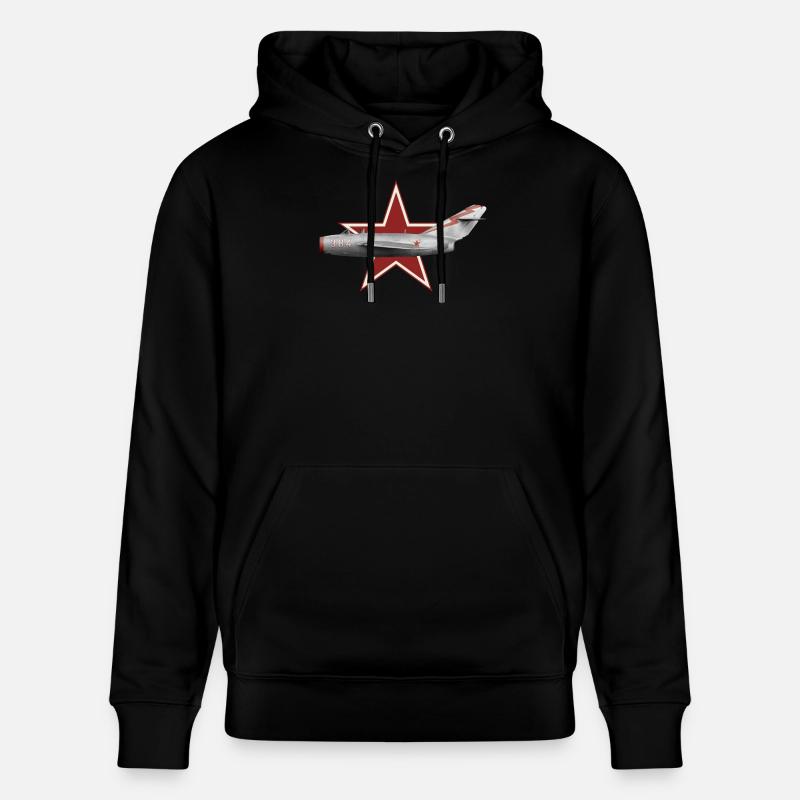 MiG 15 bis URSS - Sweat à capuche bio CRUISER Stanley/Stella Unisexe - noir