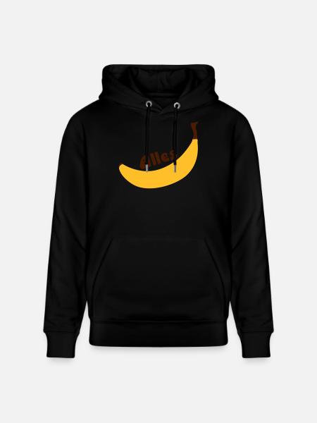 all banana - Stanley/Stella CRUISER Unisex Organic Hoodie - black