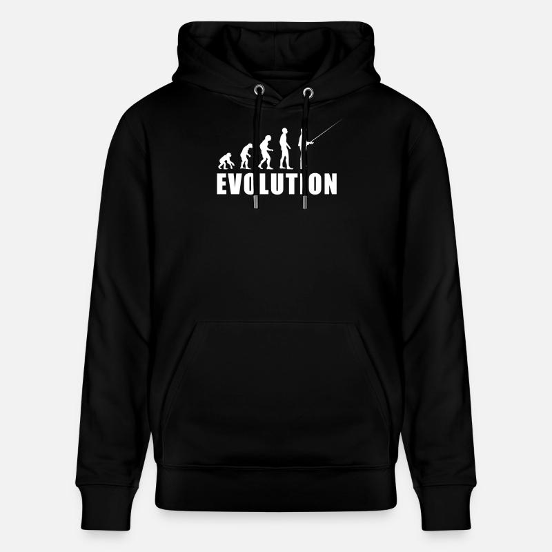 Cadeau de pêcheur EVOLUTION - Sweat à capuche bio CRUISER Stanley/Stella Unisexe - noir