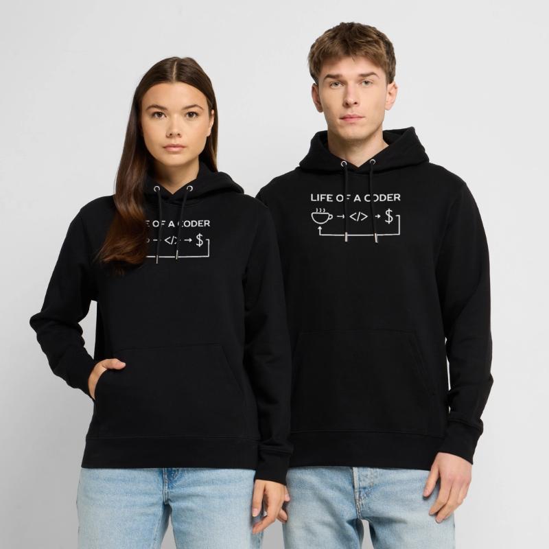 Vie de programmeur d'une chemise de codeur Sweat à capuche bio CRUISER Stanley/Stella Unisexe