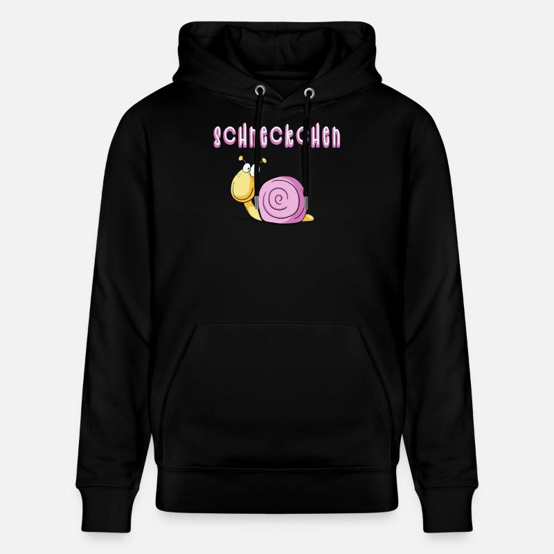Lustige Scheckchen Schnecke I Comic - Stanley/Stella Unisex Bio-Hoodie CRUISER  - Schwarz