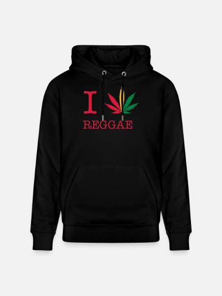reggae - Stanley/Stella CRUISER Unisex Organic Hoodie - black