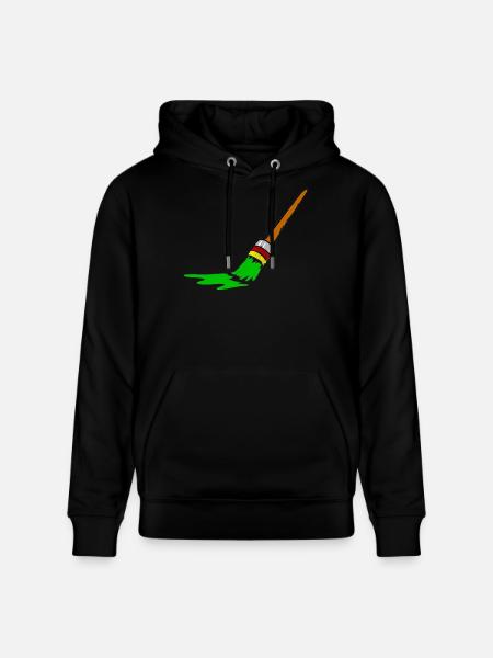 Urban Graffiti Brush Design - Stanley/Stella CRUISER Unisex Organic Hoodie - black