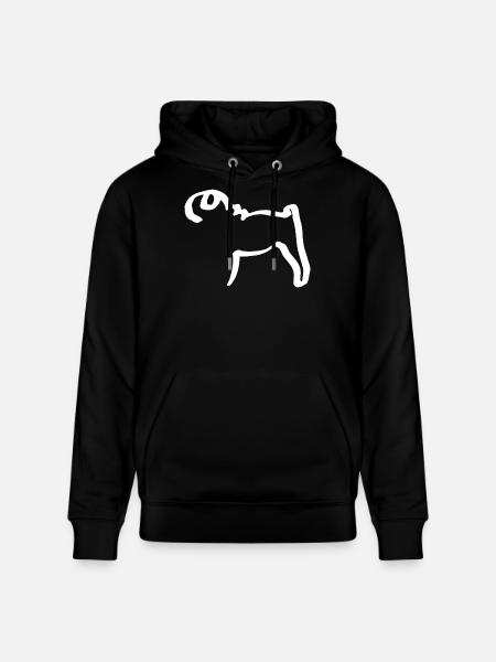 Lignes mops - Sweat à capuche bio CRUISER Stanley/Stella Unisexe - noir