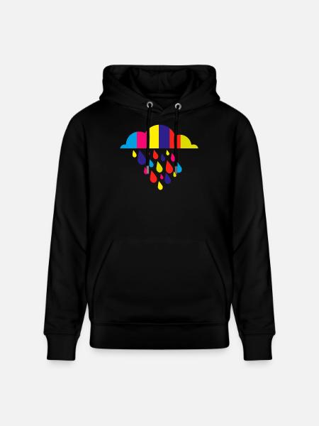 bunt herbst regen - Stanley/Stella Unisex Bio-Hoodie CRUISER  - Schwarz