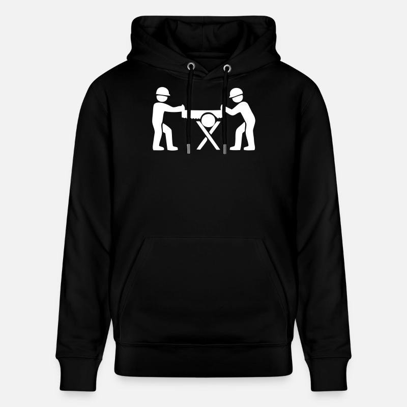 Sciages de bois - Sweat à capuche bio CRUISER Stanley/Stella Unisexe - noir