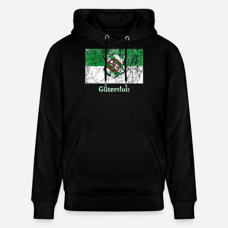 drapeau Guetersloh Stadtfahne ville drapeau drapeau - Sweat à capuche bio CRUISER Stanley/Stella Unisexe - noir