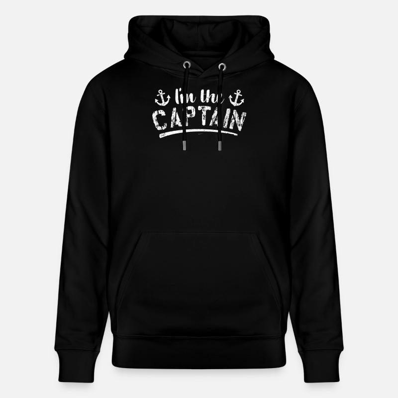 Capitaine - propriétaire du bateau - Sweat à capuche bio CRUISER Stanley/Stella Unisexe - noir