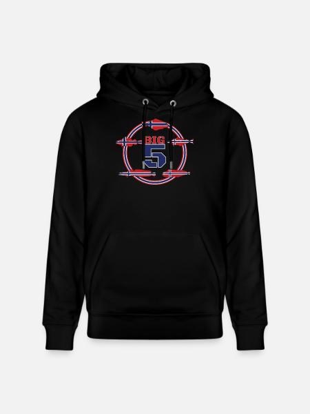 Halcón bacalao noruego Big 5 I Fishing Gift - Sudadera con capucha ecológica unisex CRUISER de Stanley/Stella - negro