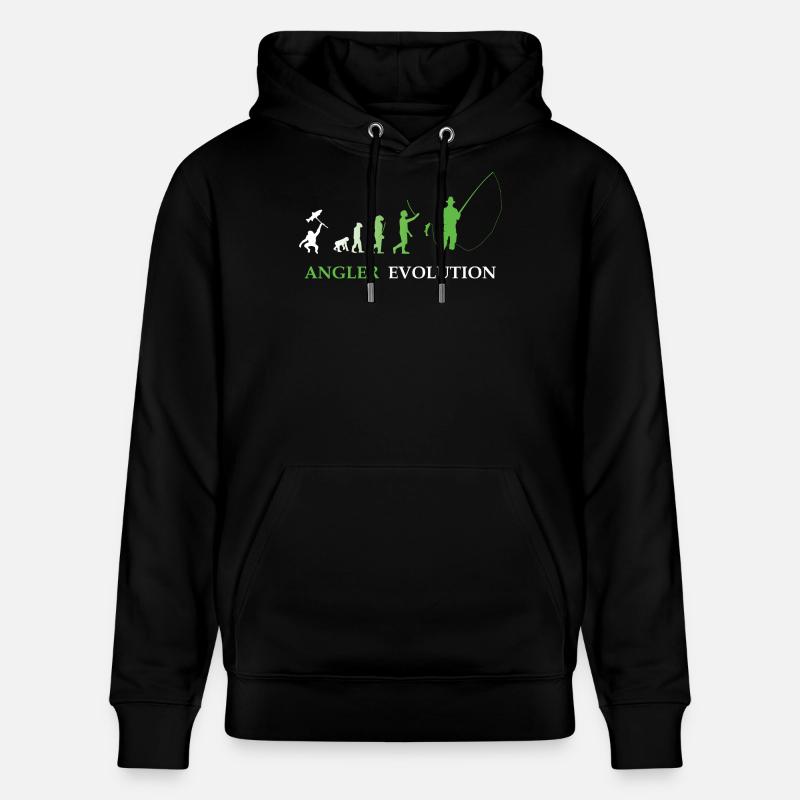 Angler Evolution - Pêche, pêcheur - Sweat à capuche bio CRUISER Stanley/Stella Unisexe - noir