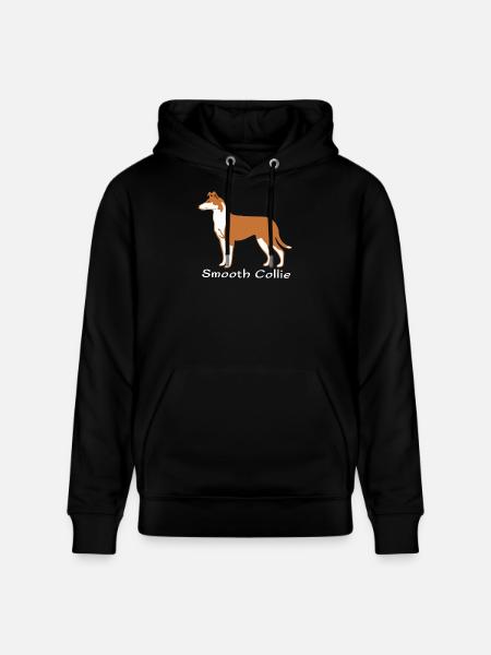 Shorthaired Collie sable - Stanley/Stella CRUISER Unisex Organic Hoodie - black
