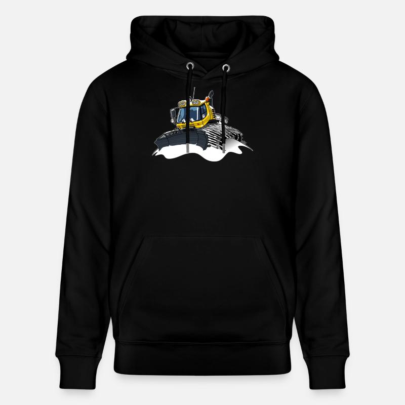 pelle à neige jaune neige - Sweat à capuche bio CRUISER Stanley/Stella Unisexe - noir