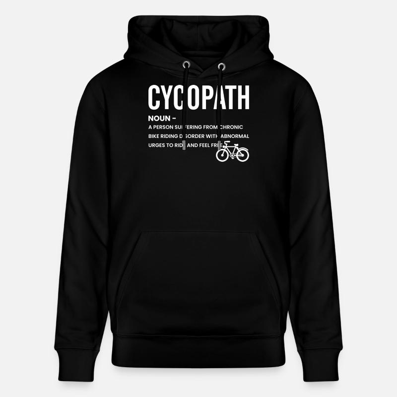 T-shirt emblème de piste cyclable - Sweat à capuche bio CRUISER Stanley/Stella Unisexe - noir