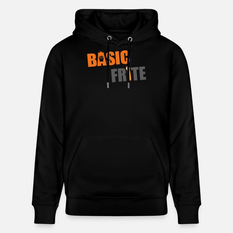 Basic frite 2 - Sweat à capuche bio CRUISER Stanley/Stella Unisexe - noir