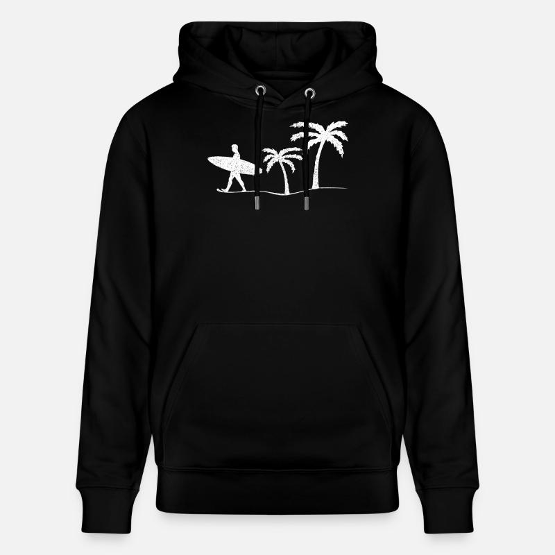 Surfer Surfen - Sweat à capuche bio CRUISER Stanley/Stella Unisexe - noir