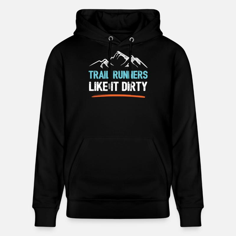 Trail Runners Comme il sale - Sweat à capuche bio CRUISER Stanley/Stella Unisexe - noir