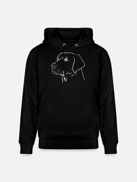 Labrador Retriever Portrait - Stanley/Stella CRUISER Unisex Organic Hoodie - black