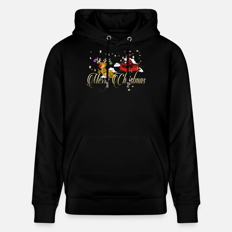 Joyeux Noël - Sweat à capuche bio CRUISER Stanley/Stella Unisexe - noir