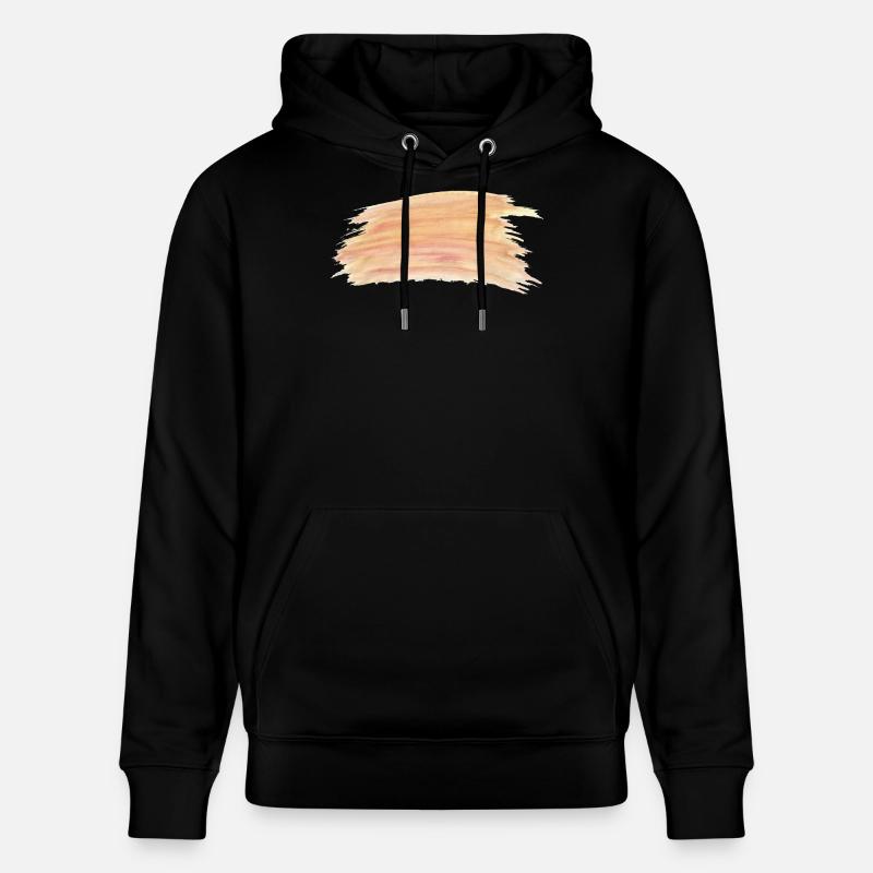 Rayures aquarelle pêche - Sweat à capuche bio CRUISER Stanley/Stella Unisexe - noir