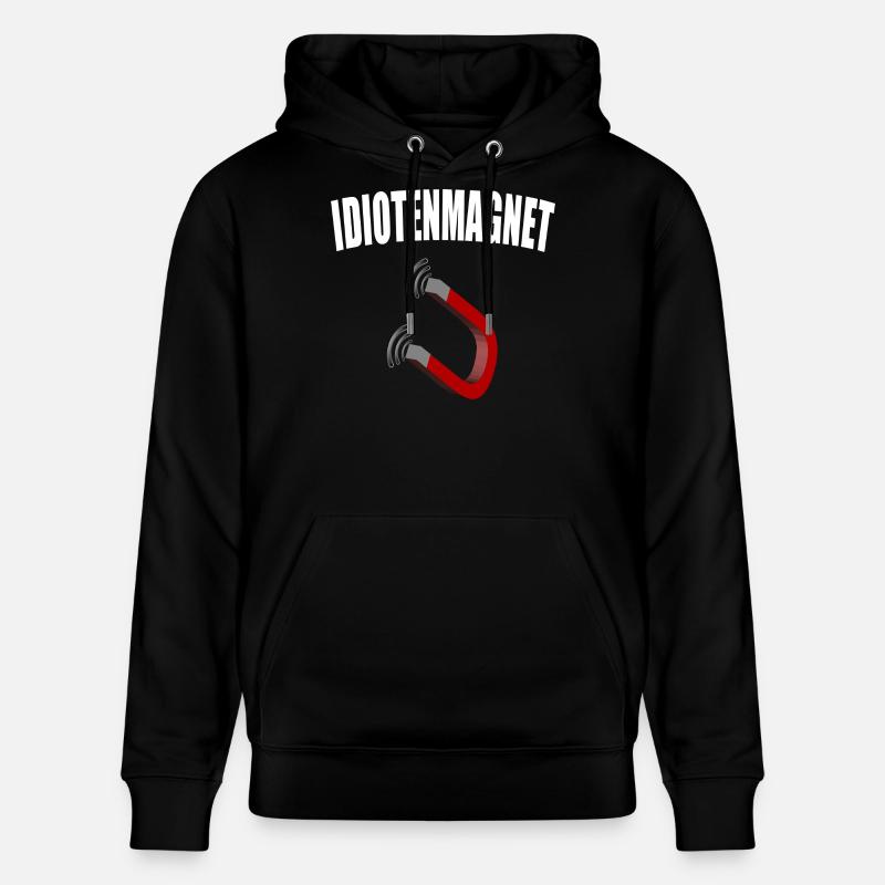 Idiotenmagnet - Stanley/Stella Unisex Bio-Hoodie CRUISER  - Schwarz
