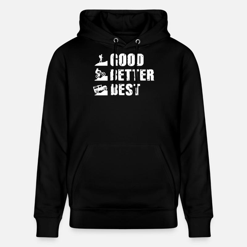 defender good better best - Sweat à capuche bio CRUISER Stanley/Stella Unisexe - noir