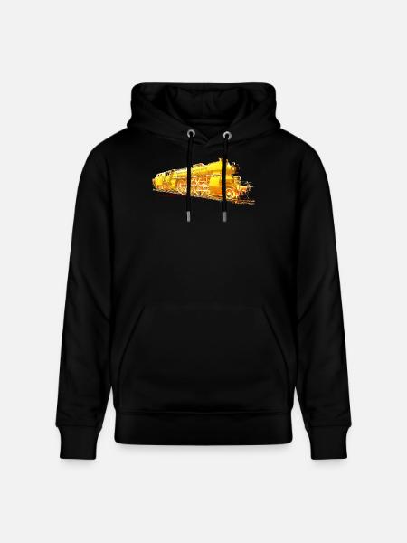 Dampflok 18 323 - Stanley/Stella Unisex Bio-Hoodie CRUISER  - Schwarz