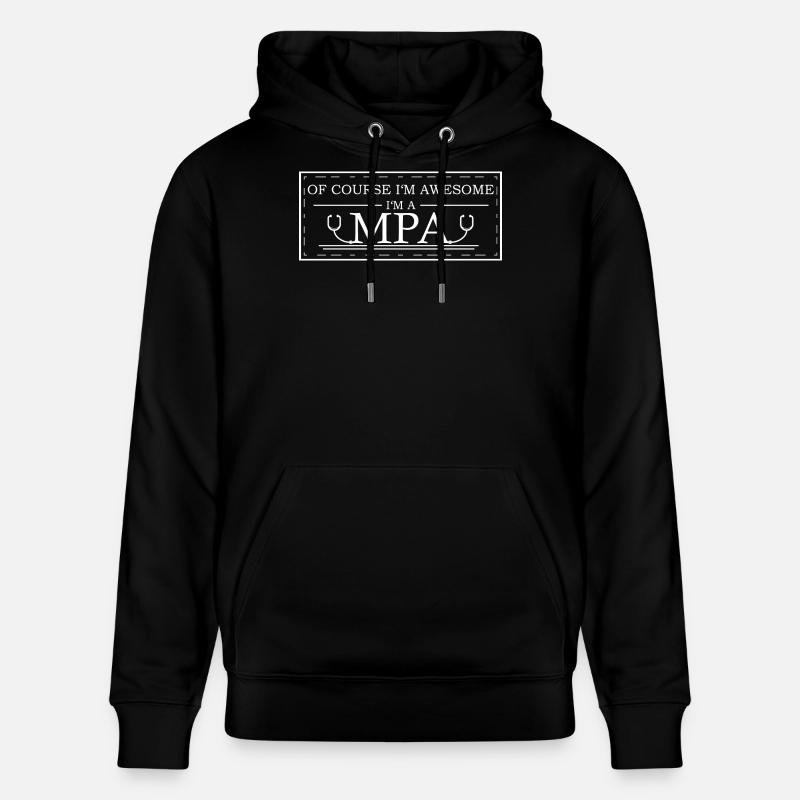 Assistante médicale Mpa - Sweat à capuche bio CRUISER Stanley/Stella Unisexe - noir