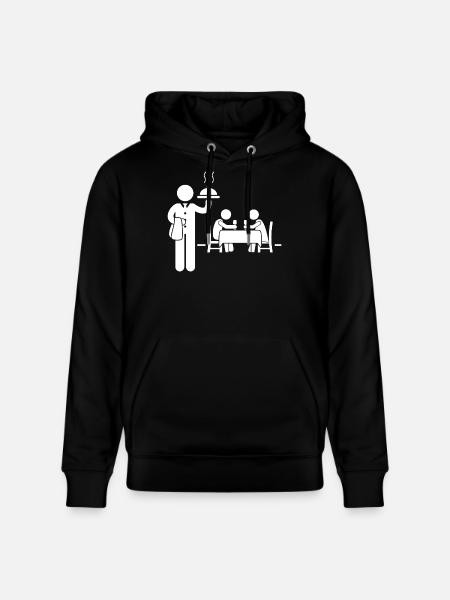 Waitress Waiter - Stanley/Stella CRUISER Unisex Organic Hoodie - black
