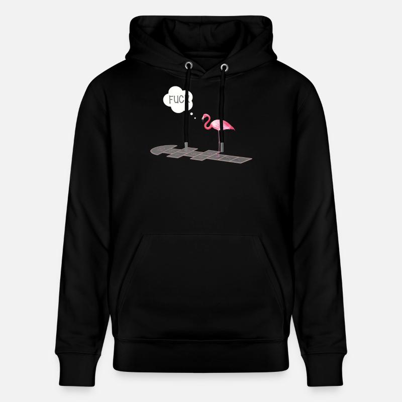 Flamingo mit einem Problem - Stanley/Stella Unisex Bio-Hoodie CRUISER  - Schwarz