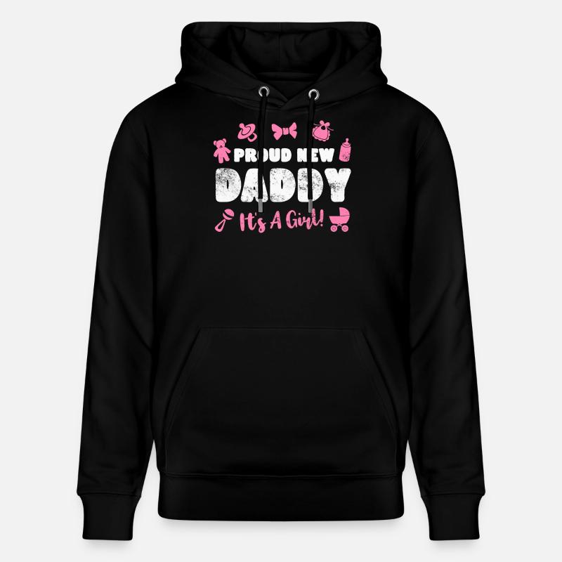 Père Paternité bébé naissance - Sweat à capuche bio CRUISER Stanley/Stella Unisexe - noir