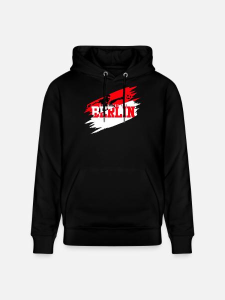 Fußball Berlin - Stanley/Stella Unisex Bio-Hoodie CRUISER - Schwarz