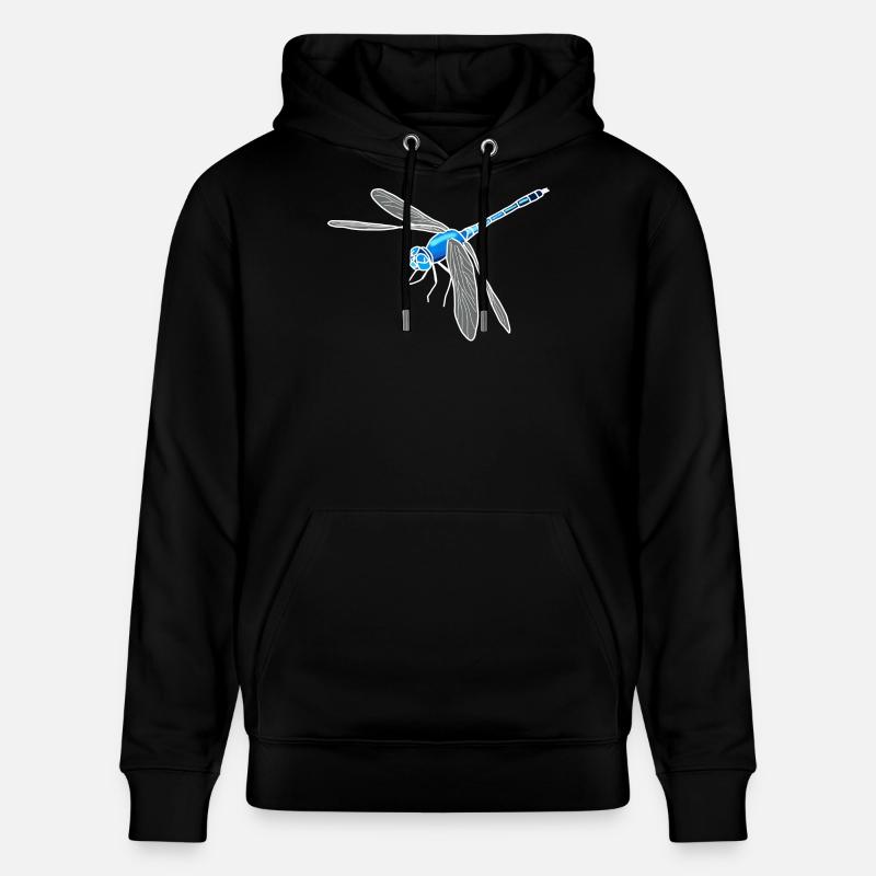 Libellule - Sweat à capuche bio CRUISER Stanley/Stella Unisexe - noir