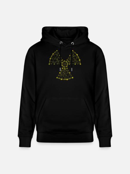 Danger symbol radiation Manip radio Radiology - Stanley/Stella CRUISER Unisex Organic Hoodie - black