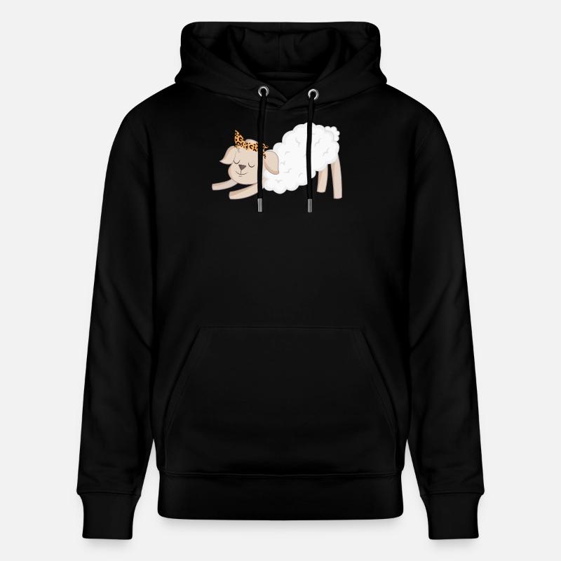 Pecora Pecora - Felpa con cappuccio ecologica unisex CRUISER di Stanley/Stella - nero